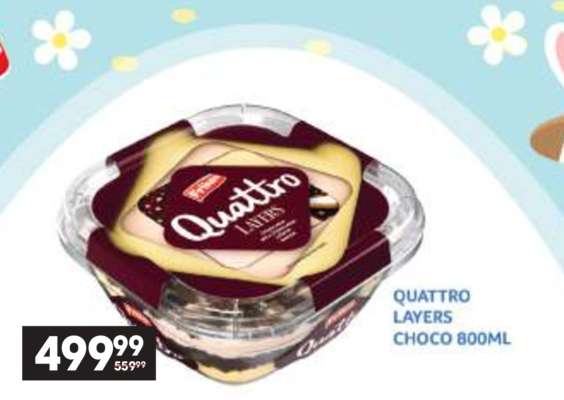 QUATTRO LAYERS CHOCO 800ML
