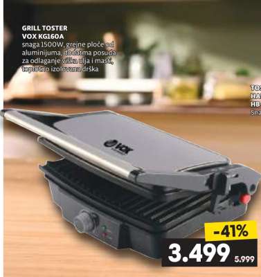 GRILL TOSTER VOX KG160A