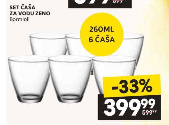 SET ČAŠA ZA VODU ZENO