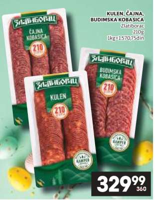 KULEN, ČAJNA, BUDIMSKA KOBASICA