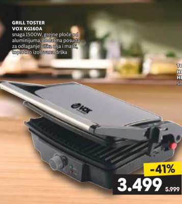 GRILL TOSTER VOX KG160A