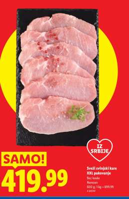 Sveži svinjski kare XXL pakovanje