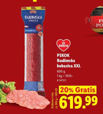 Pikok Budimska kobasica XXL