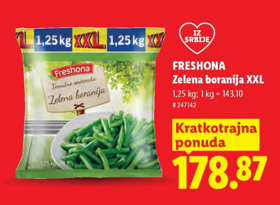 Freshona Zelena boranija XXL
