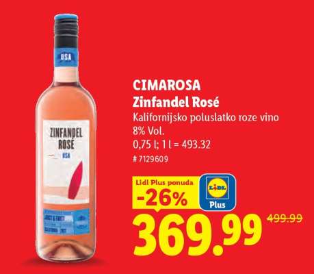 CIMAROSA Zinfandel Rosé