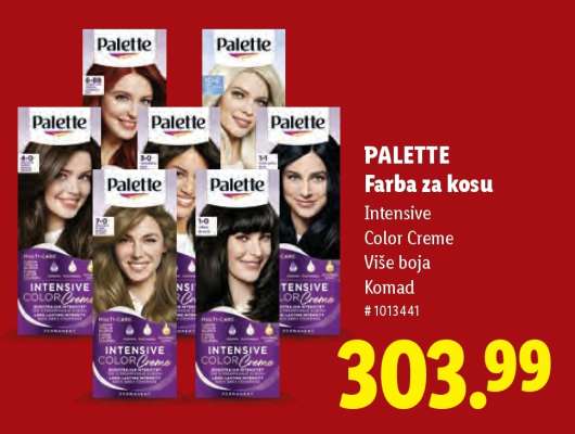 Palette farba za kosu