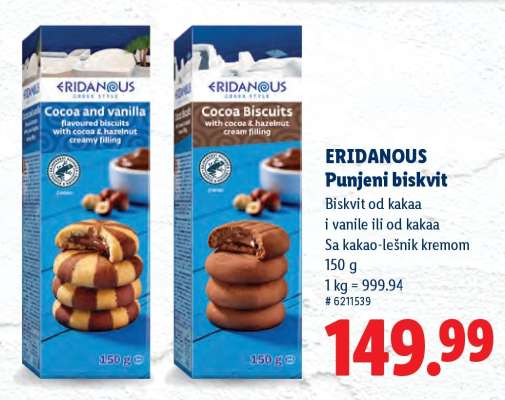 Eridanous Punjeni biskvit