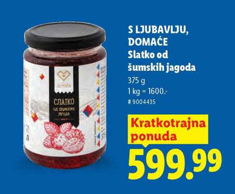 S ljubavlju, domaće Slatko od šumskih jagoda