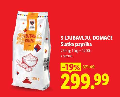 S ljubavlju, domaće Slatka paprika
