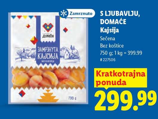 S ljubavlju, domaće Kajsija