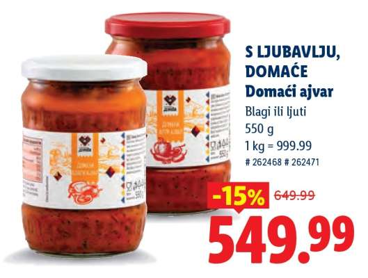 S ljubavlju, domaće Domaći ajvar