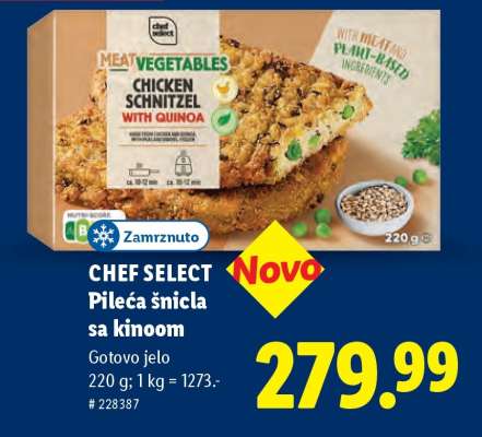 CHEF SELECT Pileća šnicla sa kinom