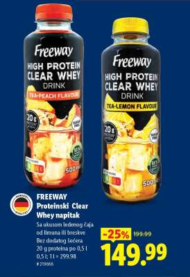 FREEWAY Proteinski Clear Whey napitak