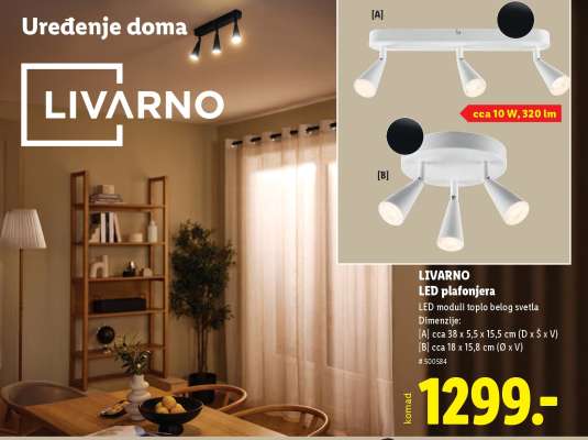 LIVARNO LED plafonjera