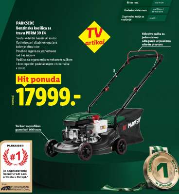 PARKSIDE Benzinska kosilica za travu PBRM 39 E4
