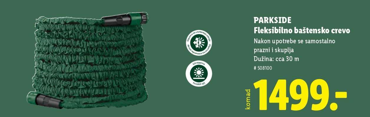 PARKSIDE Fleksibilno baštensko crevo