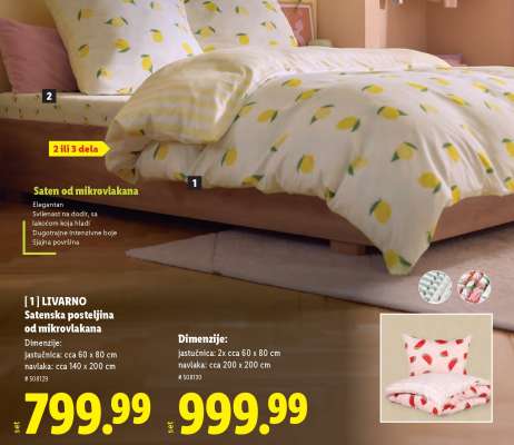 LIVARNO Satenska posteljina od mikrovlakana