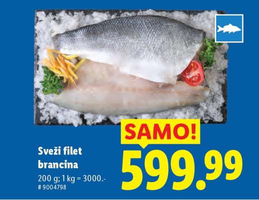 Sveži filet brancina