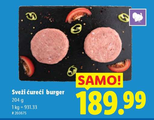 Svěží kuřecí burger