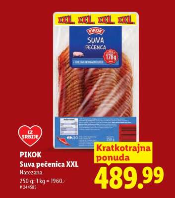 Pikok Suva pečenica XXL