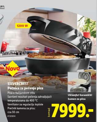 SILVERCREST Pećnica za pečenje pice