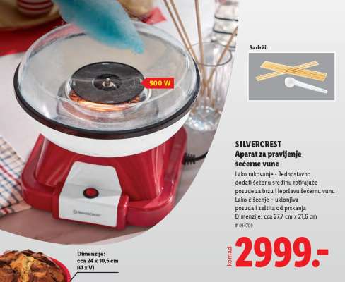 SILVERCREST Aparat za pravljenje šećerne vune