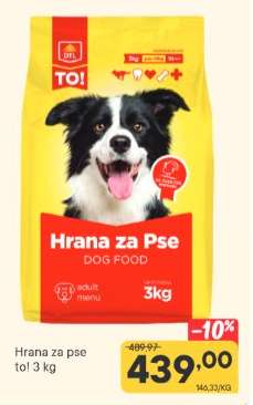 Hrana za pse TO! 3 kg