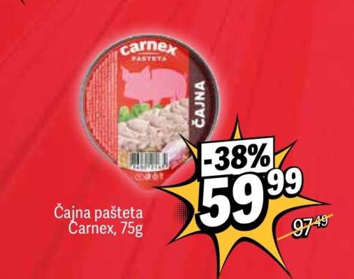 Čajna pašteta Carnex 75g