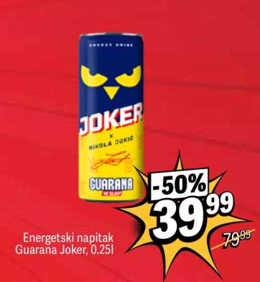 Energetski napitak Guarana Joker 0.25l
