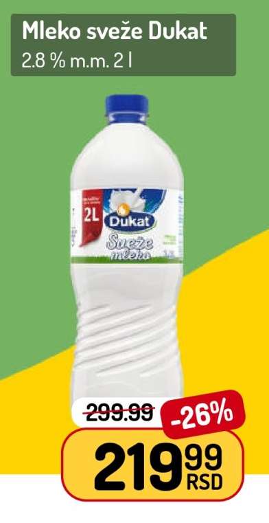 Mleko sveže Dukat