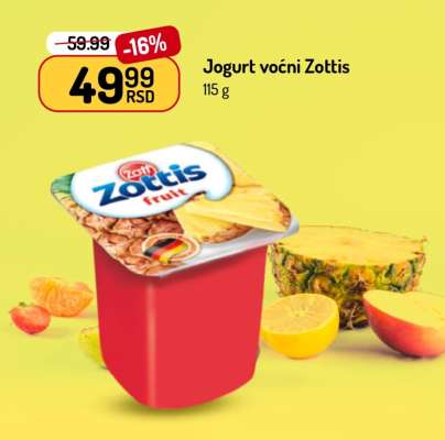 Jogurt voćni Zottis