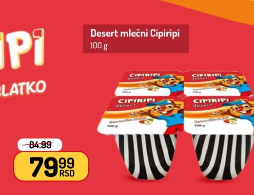 Desert mlečni Cipiripi