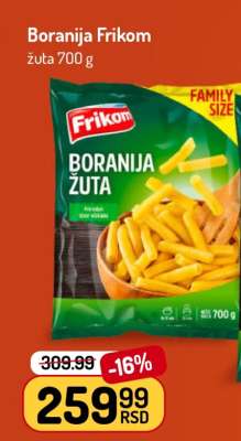 Boranija Frikom žuta 700 g