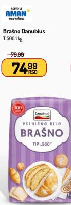 Brašno Danubius T 500 1 kg