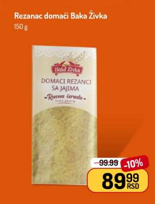 Rezanci domaći Baka Živka