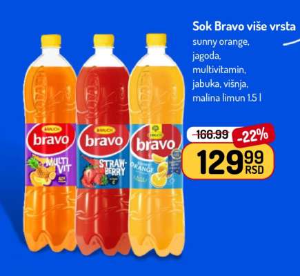Sok Bravo više vrsta