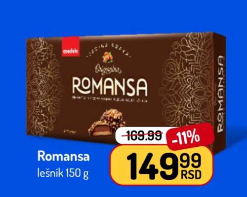 Romansa lešnik 150 g