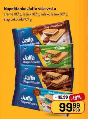 Napolitanke Jaffa više vrsta