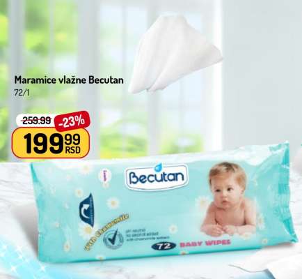 Maramice vlažne Becutan