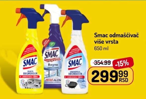 Smac odmašćivač više vrsta