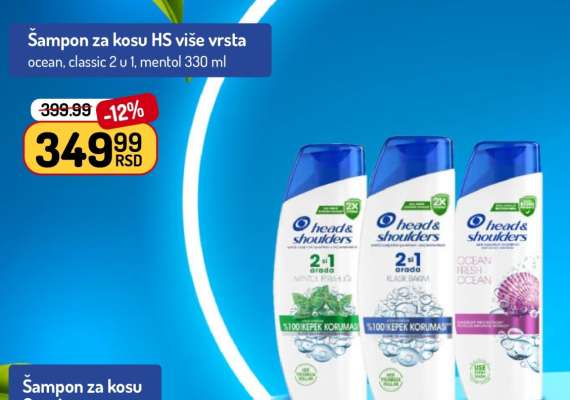 Šampon za kosu HS više vrsta