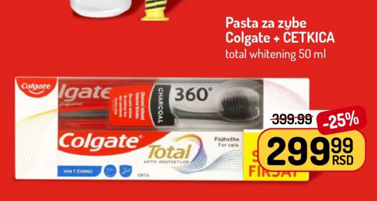 Pasta za zube Colgate + ČETKICA