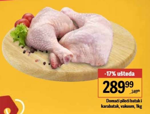 Domací pileći batak i karabatak, vakuum, 1kg