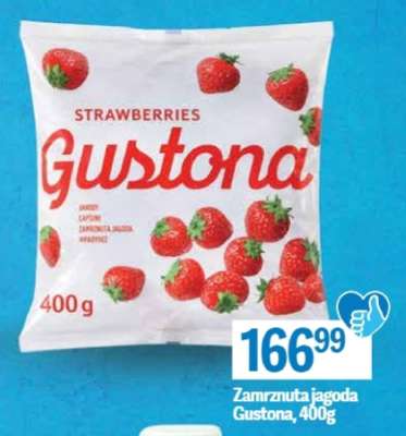 Zamrznuta jagoda Gustona, 400g