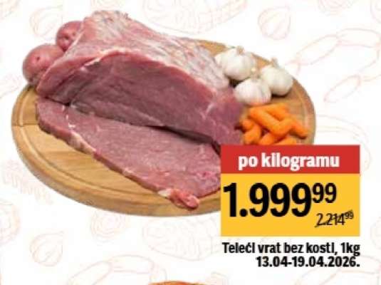 Telecí vrat bez kosti, 1kg