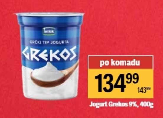 Jogurt Grekos 9 , 400g