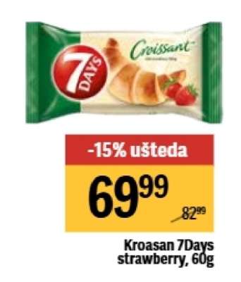 Kroasan 7Days strawberry, 60g