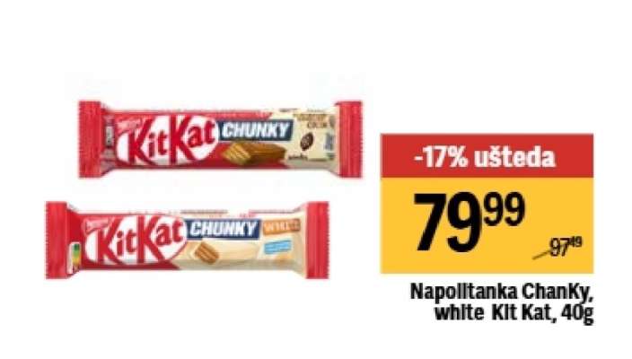 Napolitanka Chanky white Kit Kat 40g