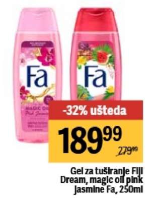 Gel za tuširanje FIJI Dream, magic oil pink Jasmine Fa, 250ml