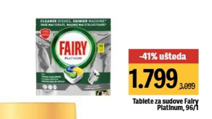 Tablete za sudove Fairy Platinum, 96/1